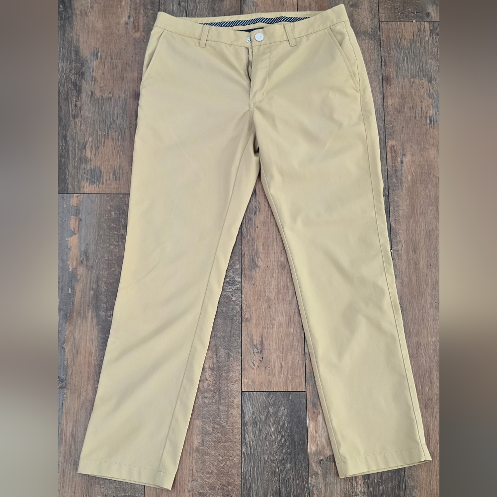 Bonobos Mens Golf Pants Khaki 31x30 Tailored Fit